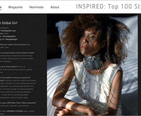 The Global Girl Press: Ndoema makes the Top 100 Style Bloggers 2014 List