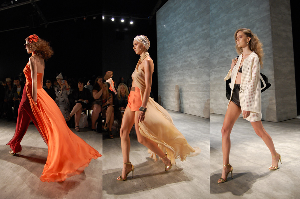 New York Fashion Week Spring Summer 2015: Front Row with The Global Girl at the Georgine runway collection presentation.