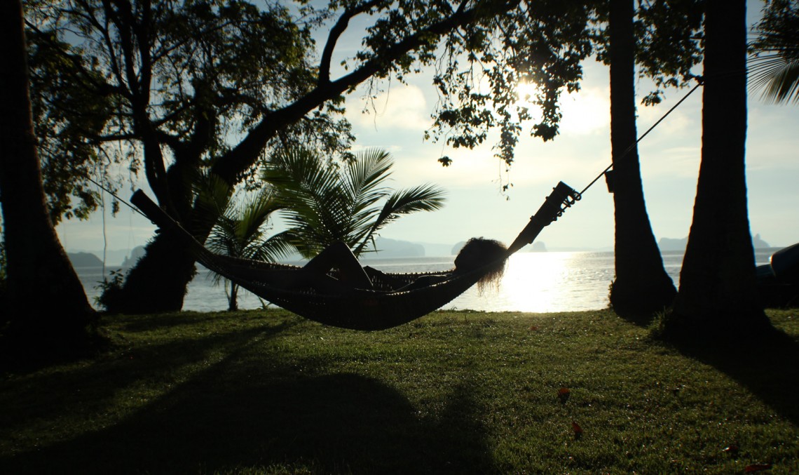 The Global Girl Travels: Hammock in the sunset and the serenity of island life in Koh Yao Noi, Thailand.