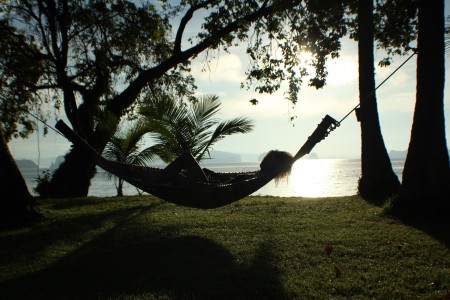 The Global Girl Travels: Hammock in the sunset and the serenity of island life in Koh Yao Noi, Thailand.