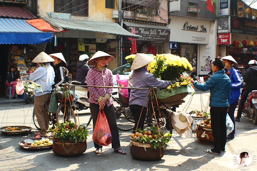 The Global Girl Travels: The Old Quarter in Hanoi, Vietnam.