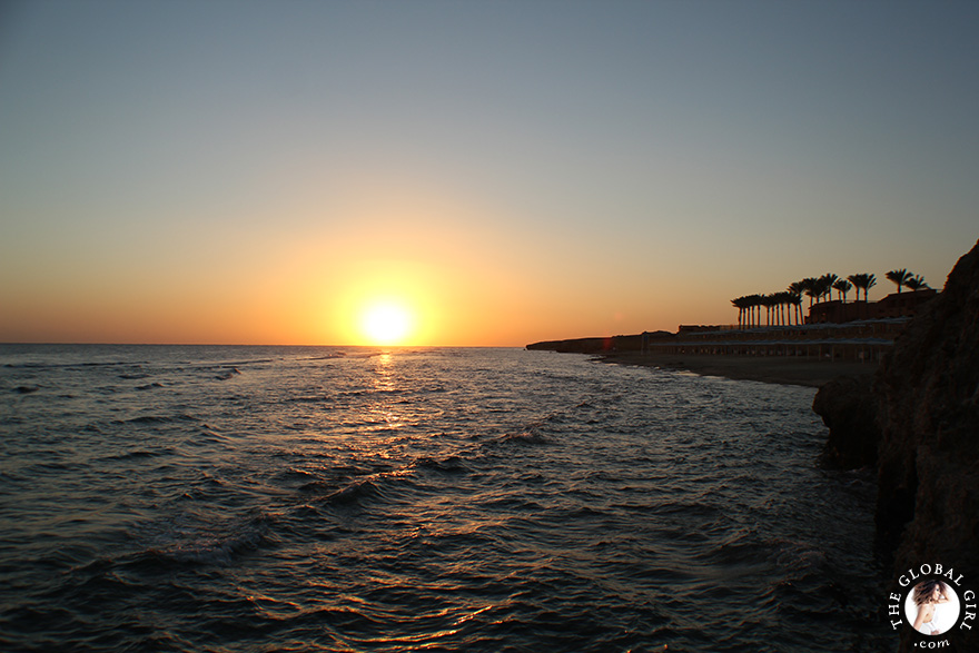 The Global Girl Travels: Beautiful sunrise on the Red Sea in Marsa Alam, Egypt.