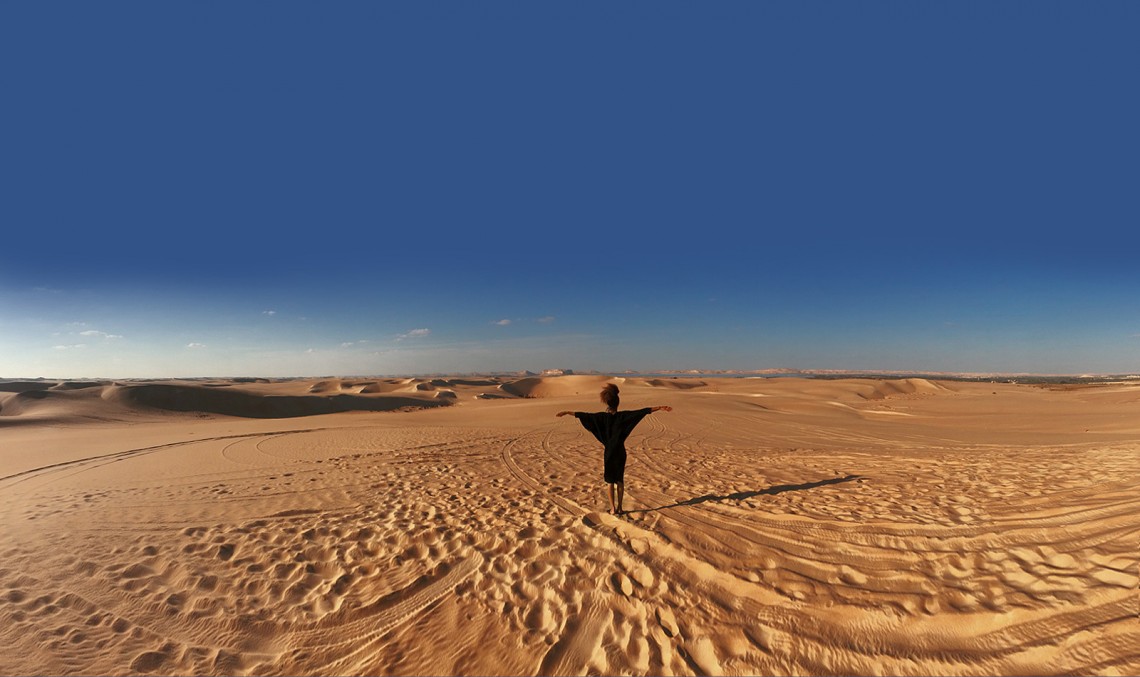 The Global Girl Travels: Ndoema in the middle of The Great Sand Sea, 72,000 km² sand desert region in North Africa stretching between western Egypt and eastern Libya.