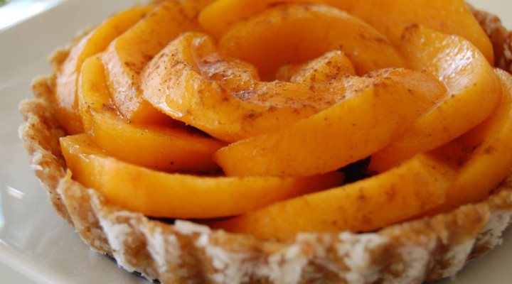 Gluten-free Raw Vegan Peach Tart