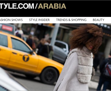 The Global Girl Press: Ndoema featured on Style.com/Arabia sporting Son Jung Wang Fall 2013 - New York Fashion Week Fall 2014