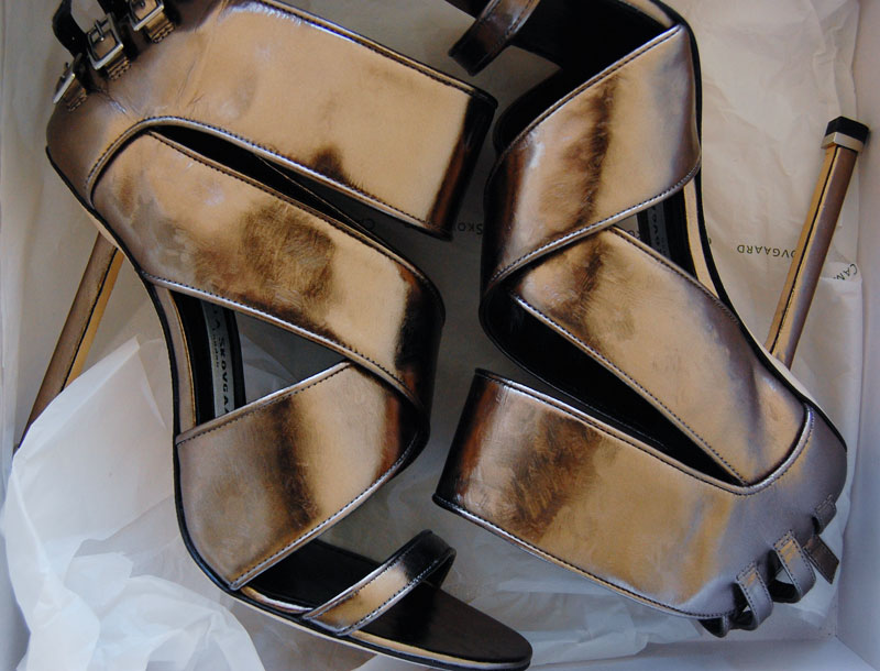 Camilla Skovgaard metallic-leather sandals