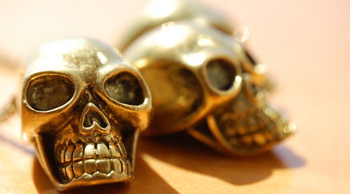 Gold Skulls Necklace